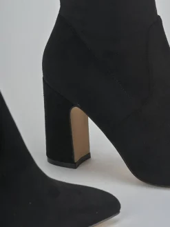 Discount Stivali tacco 9cm camoscio sostenible Donna Stivali Tacco Alto