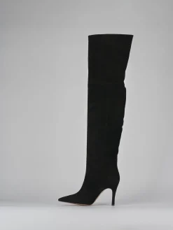 Stivali tacco 9cm camoscio Donna Stivali Tacco Alto