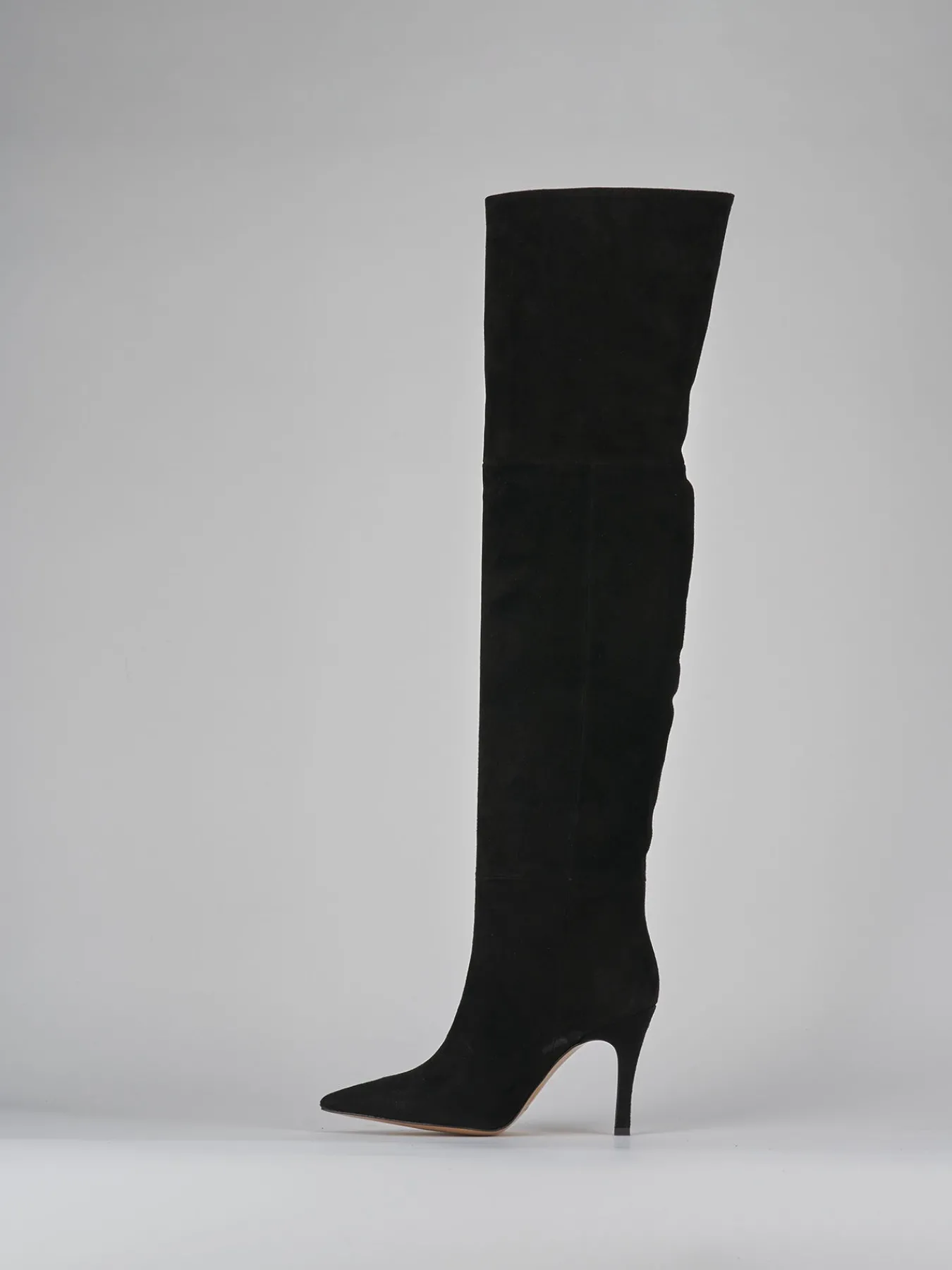 Stivali tacco 9cm camoscio Donna Stivali Tacco Alto