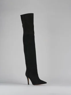 Stivali tacco 9cm camoscio Donna Stivali Tacco Alto