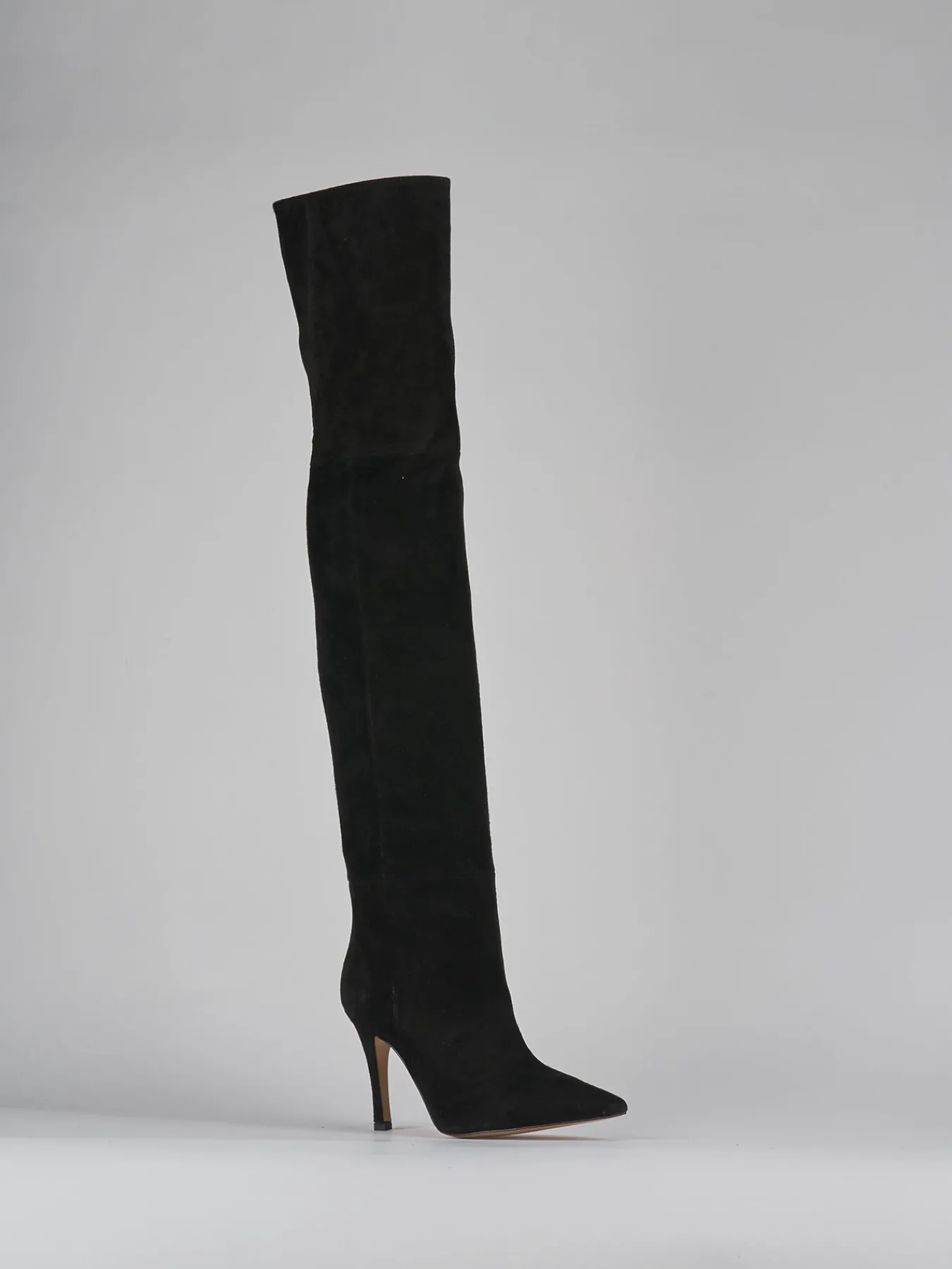 Stivali tacco 9cm camoscio Donna Stivali Tacco Alto