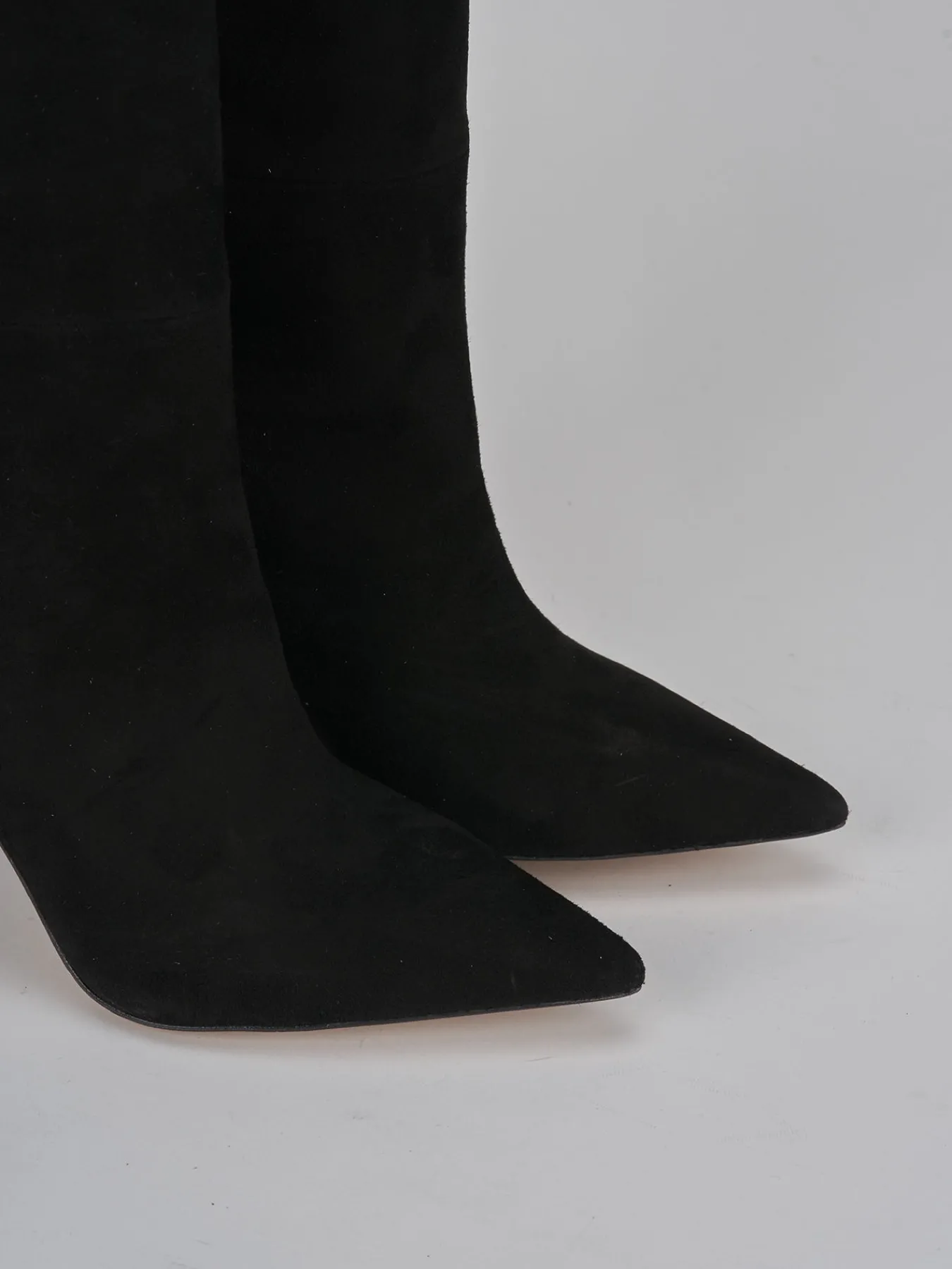 Stivali tacco 9cm camoscio Donna Stivali Tacco Alto