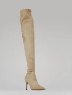 Stivali tacco 9cm camoscio Donna Stivali Tacco Alto