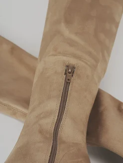 Stivali tacco 9cm camoscio Donna Stivali Tacco Alto