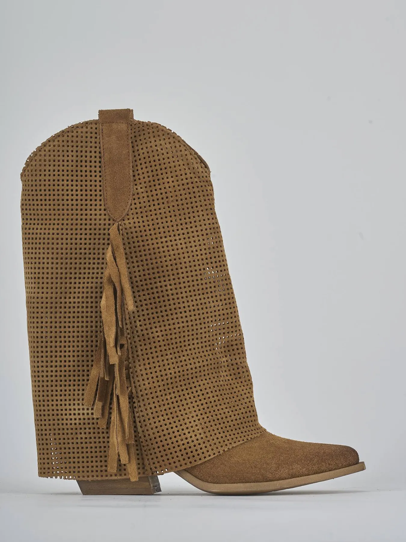 Clearance Stivali tacco 7cm camoscio Donna Stivali Tacco Alto