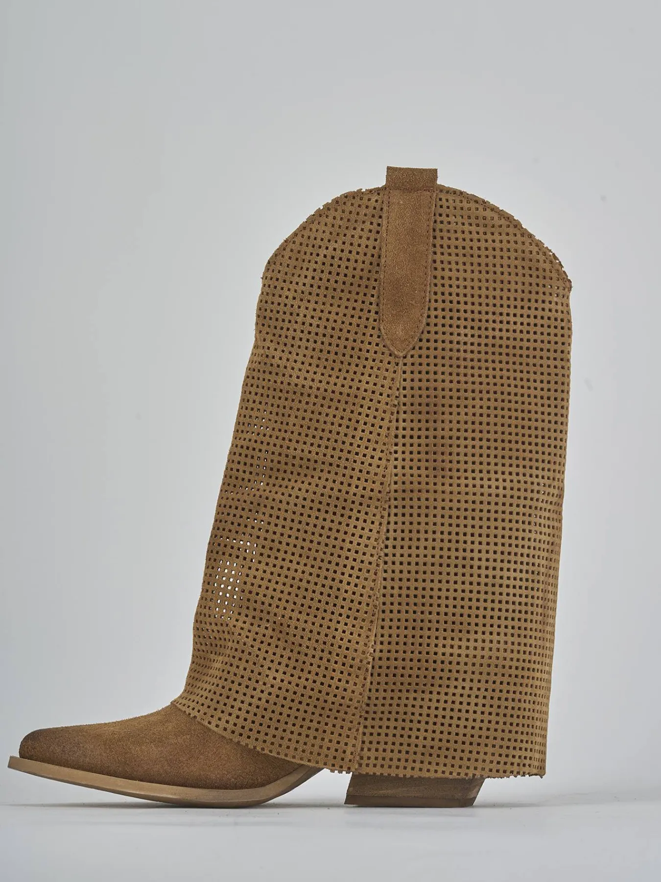 Clearance Stivali tacco 7cm camoscio Donna Stivali Tacco Alto