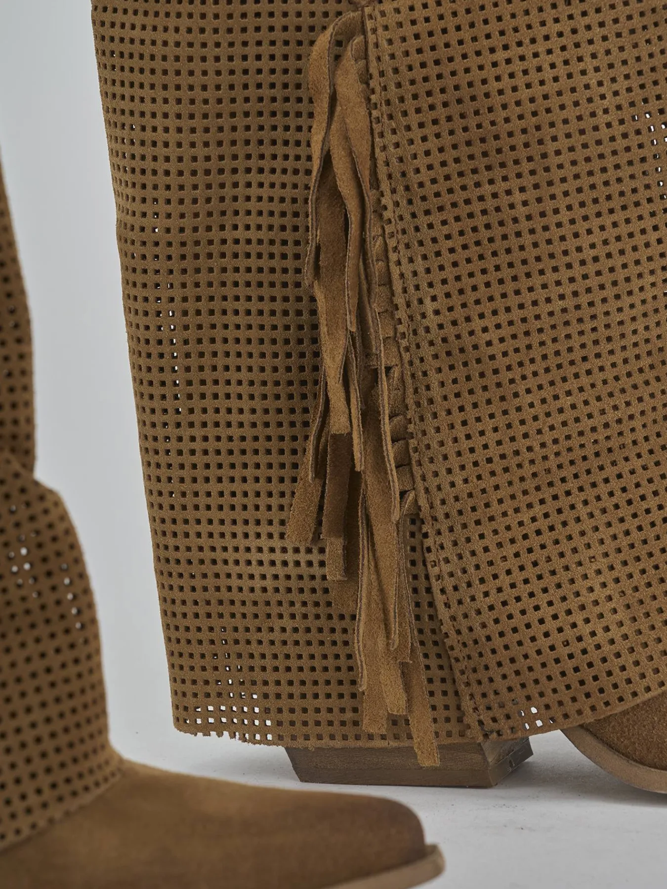 Clearance Stivali tacco 7cm camoscio Donna Stivali Tacco Alto