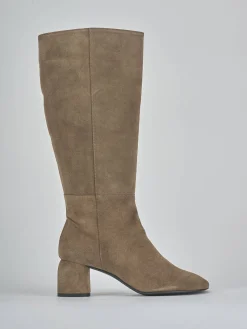 Online Stivali tacco 6cm camoscio Donna Stivali Tacco Alto