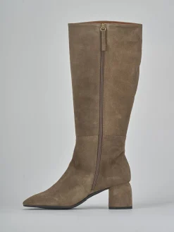 Online Stivali tacco 6cm camoscio Donna Stivali Tacco Alto