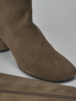 Online Stivali tacco 6cm camoscio Donna Stivali Tacco Alto