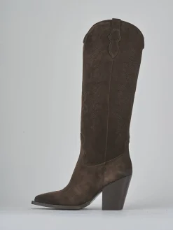 Best Stivali tacco 9cm camoscio testa Donna Stivali Tacco Alto