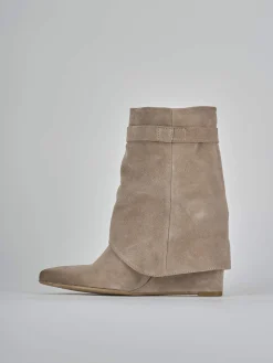 Sale Stivali tacco 9cm camoscio Donna Stivali Tacco Alto