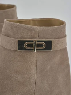 Sale Stivali tacco 9cm camoscio Donna Stivali Tacco Alto