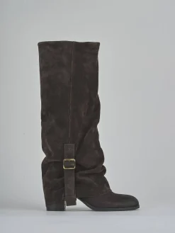 Best Stivali tacco 8cm camoscio testa Donna Stivali Tacco Alto