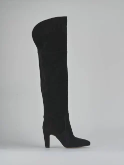 Discount Stivali tacco 8cm camoscio Donna Stivali Tacco Alto