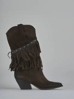 Clearance Stivali tacco 9cm camoscio testa Donna Stivali Tacco Alto