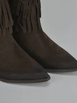 Clearance Stivali tacco 9cm camoscio testa Donna Stivali Tacco Alto