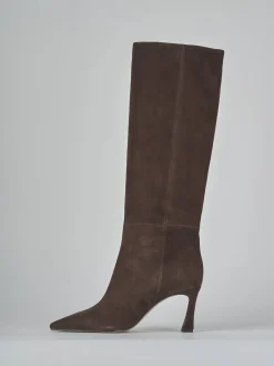 Best Stivali tacco 8cm camoscio testa Donna Stivali Tacco Alto