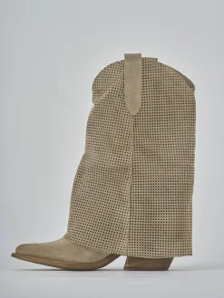 Discount Stivali tacco 7cm camoscio Donna Stivali Tacco Alto