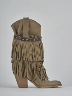 Online Stivali tacco 7cm camoscio Donna Stivali Tacco Alto