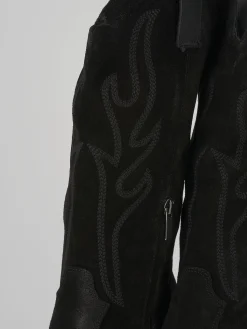 Discount Stivali tacco 8cm camoscio Donna Stivali Tacco Alto