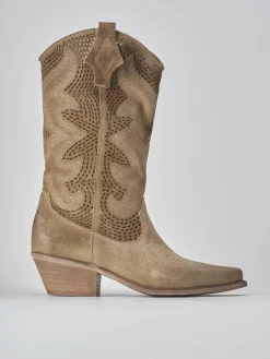 Hot Stivali tacco 8cm camoscio Donna Stivali Tacco Alto