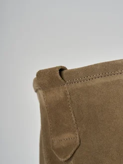 Best Stivali tacco 1cm camoscio Donna Stivali Tacco Basso