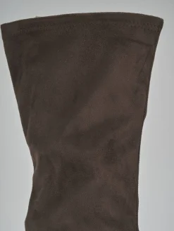 Stivali tacco 9cm camoscio testa Donna Stivali Tacco Alto