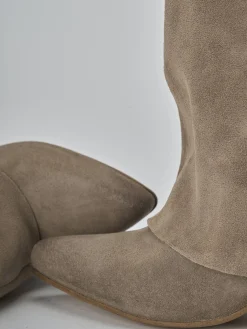 Online Stivali tacco 7cm camoscio Donna Stivali Tacco Alto