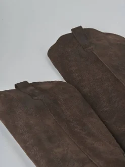 Online Stivali tacco 6cm camoscio testa Donna Stivali Tacco Alto