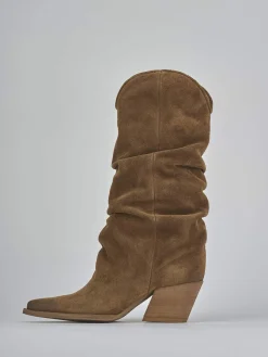 New Stivali tacco 6cm camoscio Donna Stivali Tacco Alto