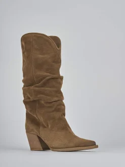 New Stivali tacco 6cm camoscio Donna Stivali Tacco Alto