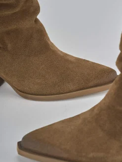 New Stivali tacco 6cm camoscio Donna Stivali Tacco Alto