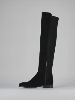 Clearance Stivali tacco 2cm camoscio Donna Stivali Tacco Basso