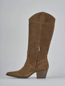 Stivali tacco 6cm camoscio Donna Stivali Tacco Alto