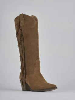 Stivali tacco 6cm camoscio Donna Stivali Tacco Alto