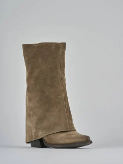 New Stivali tacco 7cm camoscio Donna Stivali Tacco Alto