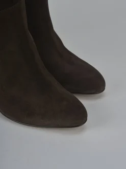 Sale Stivali tacco 8cm camoscio testa Donna Stivali Tacco Alto