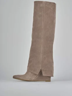 Stivali tacco 9cm camoscio Donna Stivali Tacco Alto