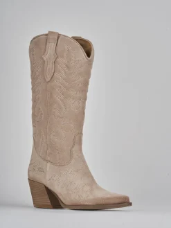 Clearance Stivali tacco 6cm camoscio Donna Stivali Tacco Alto