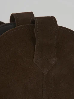 Stivali tacco 4cm camoscio testa Donna Stivali Tacco Basso