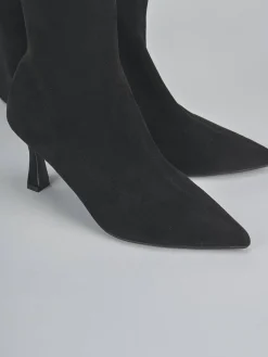 Stivali tacco 7cm camoscio sostenible Donna Stivali Tacco Alto