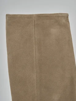 New Stivali tacco 5cm camoscio Donna Stivali Tacco Alto