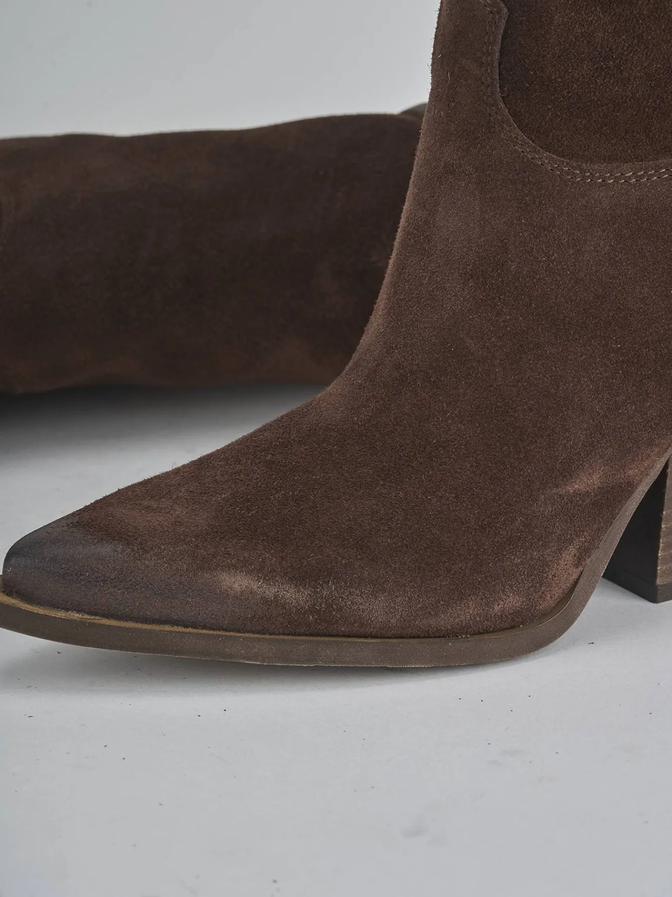 Stivali tacco 8cm camoscio testa Donna Stivali Tacco Alto