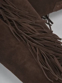 Stivali tacco 8cm camoscio testa Donna Stivali Tacco Alto