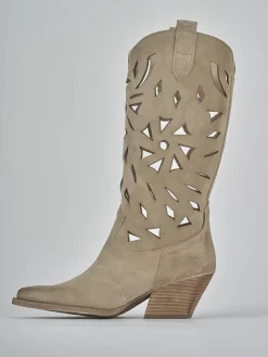 Online Stivali tacco 6cm camoscio Donna Stivali Tacco Alto