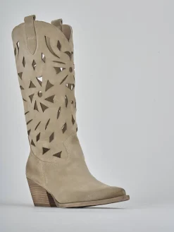 Online Stivali tacco 6cm camoscio Donna Stivali Tacco Alto