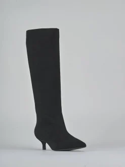 Outlet Stivali tacco 4cm camoscio Donna Stivali Tacco Basso