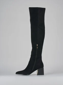 Clearance Stivali tacco 6cm camoscio Donna Stivali Tacco Alto