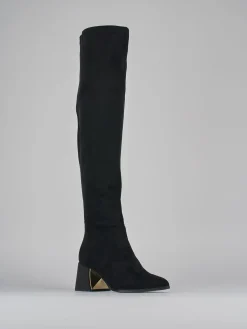 Clearance Stivali tacco 6cm camoscio Donna Stivali Tacco Alto